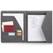 Professional Legal Notepad Portfolio, Grey Folio Notebook for Office, Business, Work, Pad Holder Folder Organizer for Documents (12.5x10)